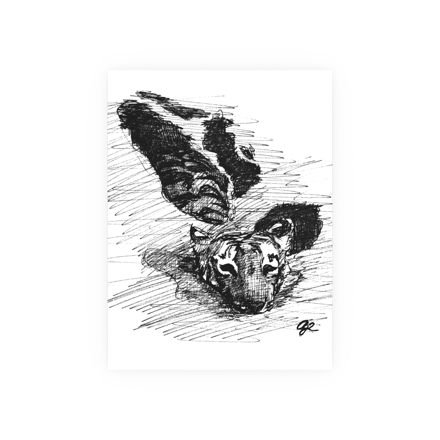 Tiger Scribble Print