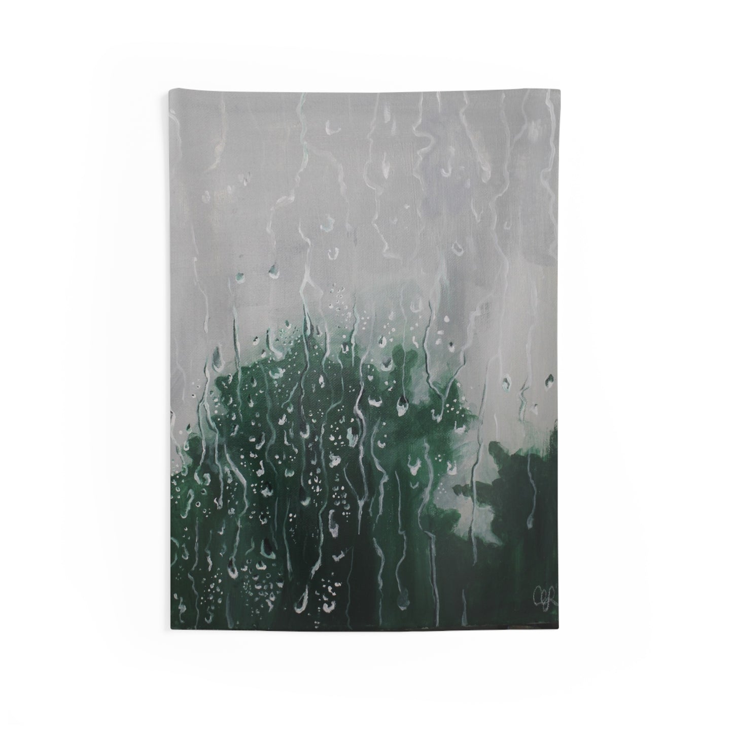 Acrylic Rain Indoor Wall Tapestry