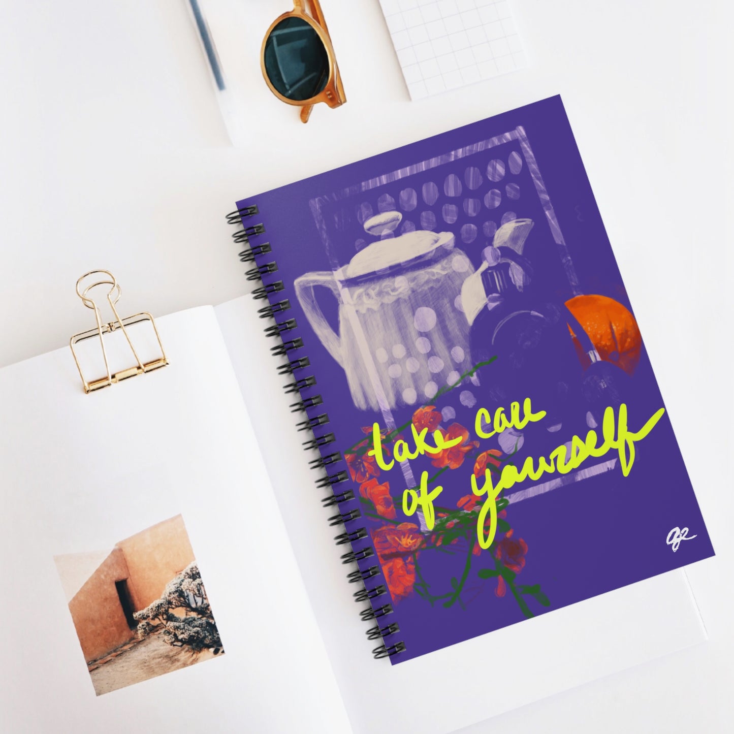 Spill Ur Tea Indigo Notebook