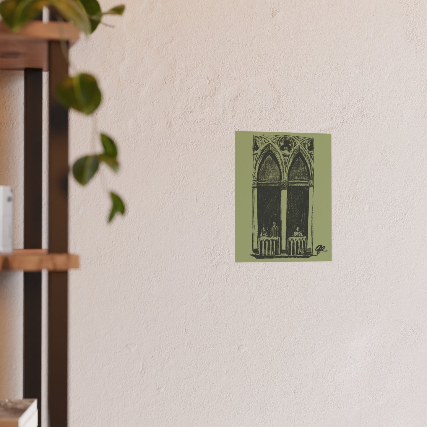 Courtyard Sketch Print