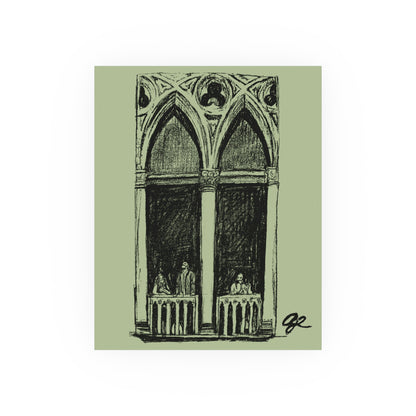 Courtyard Sketch Print